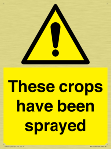 These crops have been sprayed
